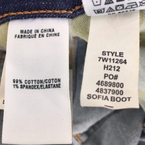 LUCKY BRAND Jeans Sofia Boot Cut Stretch Denim Whiskering Details Size 6/28 - Picture 8 of 9